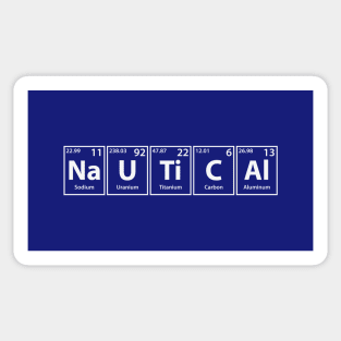 Nautical (Na-U-Ti-C-Al) Periodic Elements Spelling Sticker